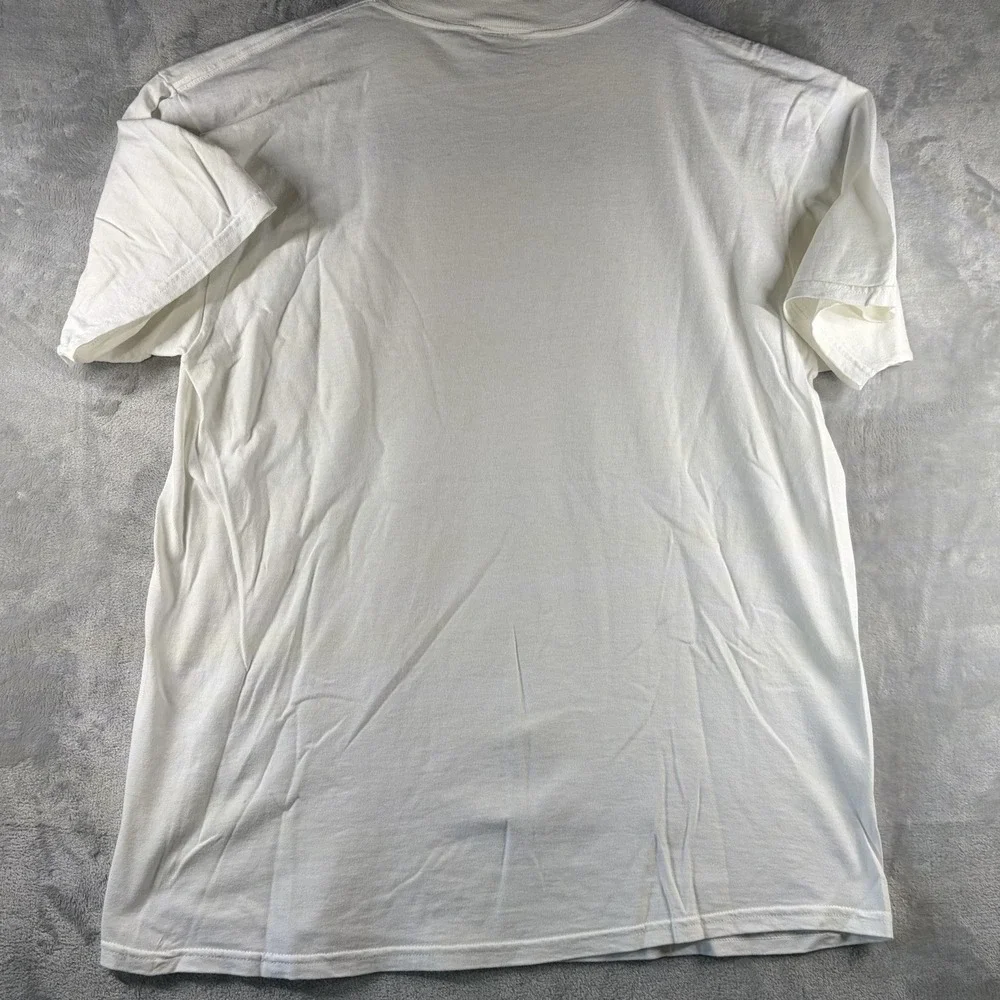 Vintage The‎ Limited USA Flag Hearts Stars Cotton Tee White Made in USA XL
